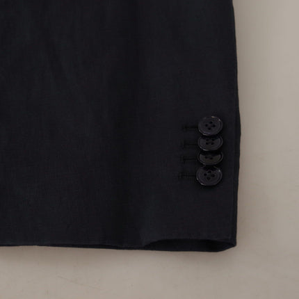 Dolce & Gabbana Dark Blue ALTA SARTORIA Jacket Coat Blazer