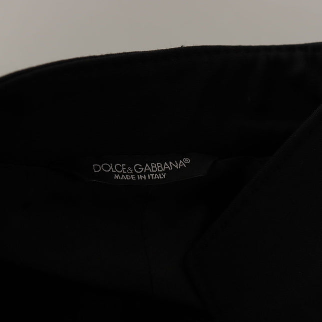 Dolce & Gabbana Black Wool Single Breasted Coat Men Blazer