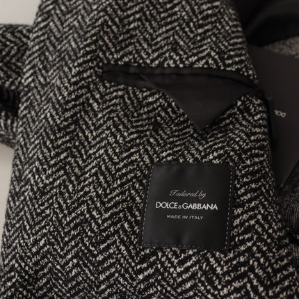 Dolce & Gabbana Gray Cotton Single Breasted Fantasy Blazer