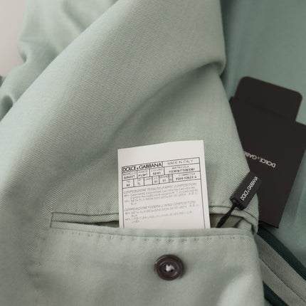 Dolce & Gabbana Green Cashmere Jacket Blazer Jacket