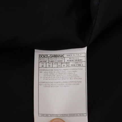 Dolce & Gabbana Black Jacket Vest 2 Piece MARTINI Blazer