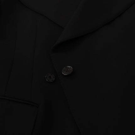 Dolce & Gabbana Black Wool Single Breasted Jacket Blazer