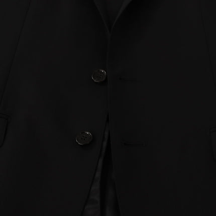 Dolce & Gabbana Black Single Breasted Jacket MARTINI Blazer