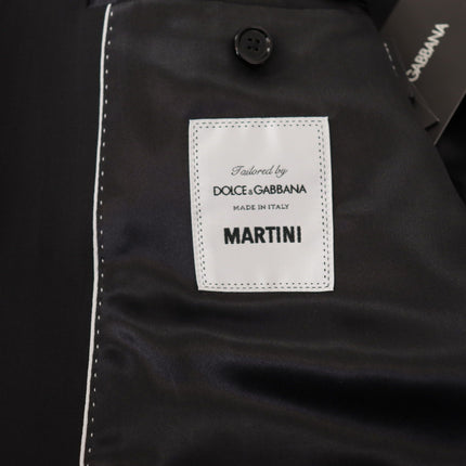 Dolce & Gabbana Black Single Breasted Jacket MARTINI Blazer