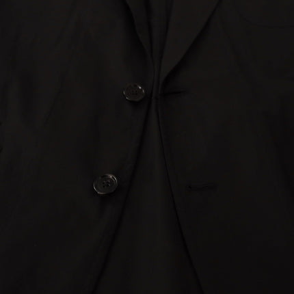 Dolce & Gabbana Black Cotton Single Breasted Blazer Jacket