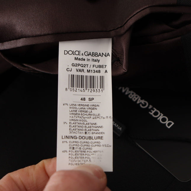 Dolce & Gabbana Black Wool Single Breasted Blazer v
