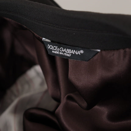 Dolce & Gabbana Black Wool Single Breasted Blazer v