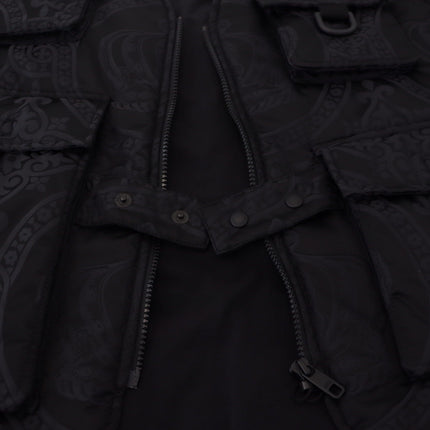 Dolce & Gabbana Black Nylon Full Zip Sleeveless Jacket