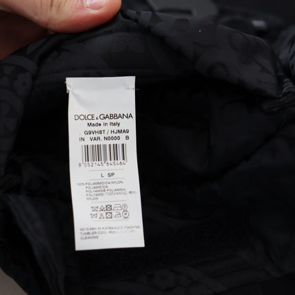 Dolce & Gabbana Black Nylon Full Zip Sleeveless Jacket