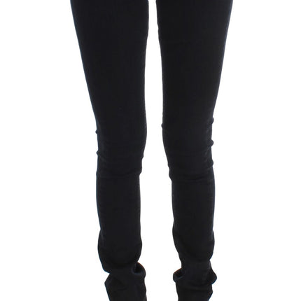 Costume National Black Cotton Slim Fit Denim Jeans