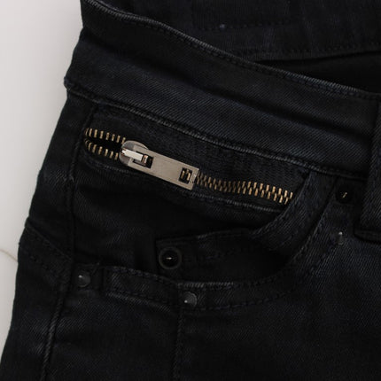 Costume National Black Cotton Slim Fit Denim Jeans