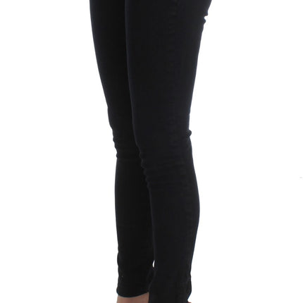 Costume National Black Cotton Slim Fit Denim Jeans