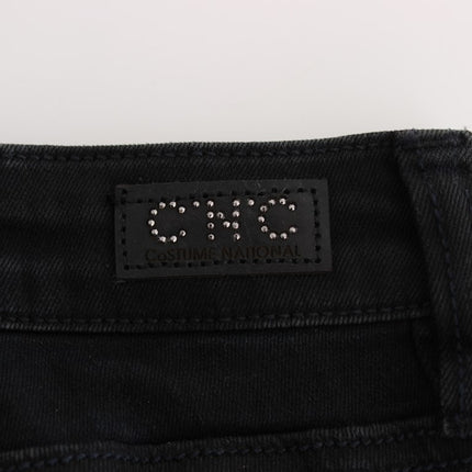 Costume National Black Cotton Slim Fit Denim Jeans