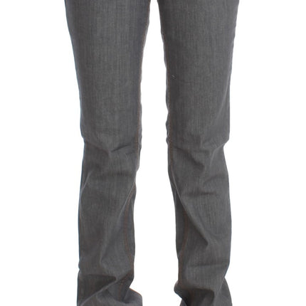 Costume National Gray Cotton Regular Fit Denim Jeans
