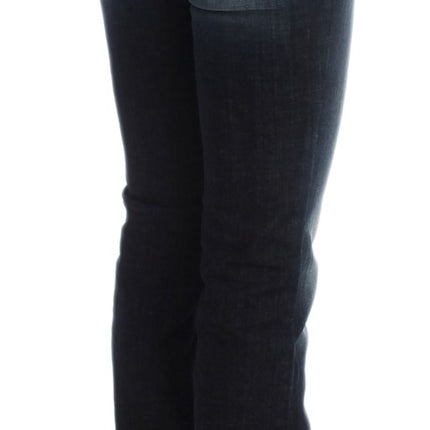 Costume National Blue Cotton Slim Fit Bootcut Jeans