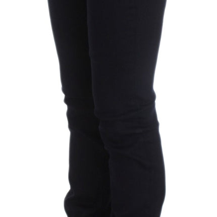 Costume National Blue Cotton Blend Slim Fit Jeans