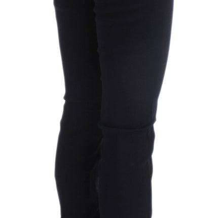Costume National Blue Cotton Blend Slim Fit Jeans