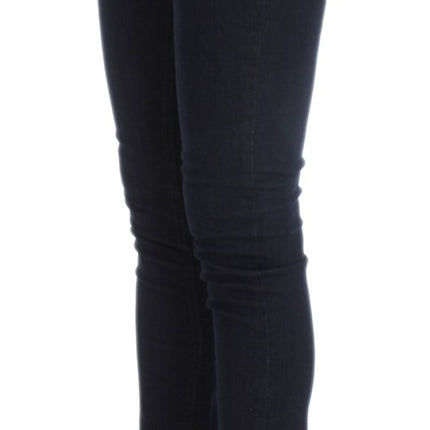 Costume National Blue Cotton Blend Slim Fit Jeans
