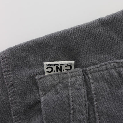 Costume National Gray Cotton Super Slim Corduroys Jeans
