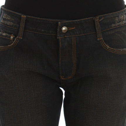 Ermanno Scervino Blue Wash Cotton Boyfriend Jeans