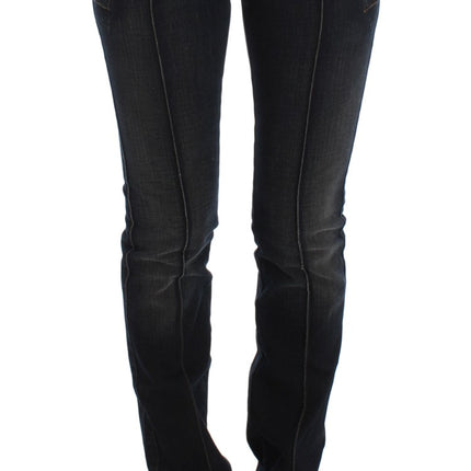 Ermanno Scervino Blue Wash Cotton Slim Fit Jeans