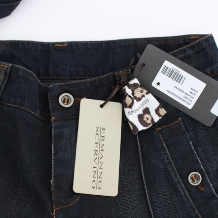 Ermanno Scervino Blue Wash Cotton Slim Fit Jeans
