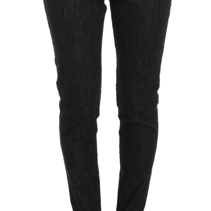 Ermanno Scervino Blue Cotton Slim Fit Denim Jeans