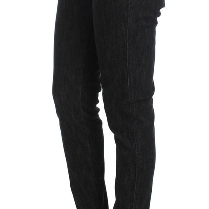 Ermanno Scervino Blue Cotton Slim Fit Denim Jeans