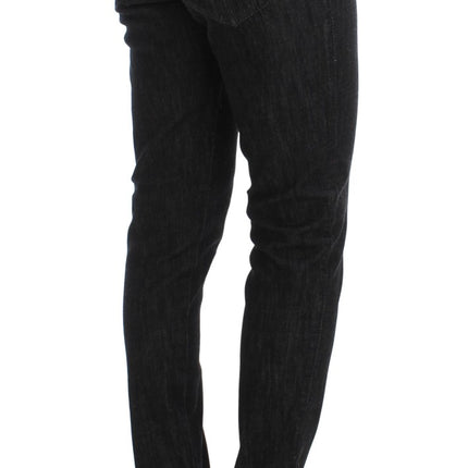 Ermanno Scervino Blue Cotton Slim Fit Denim Jeans