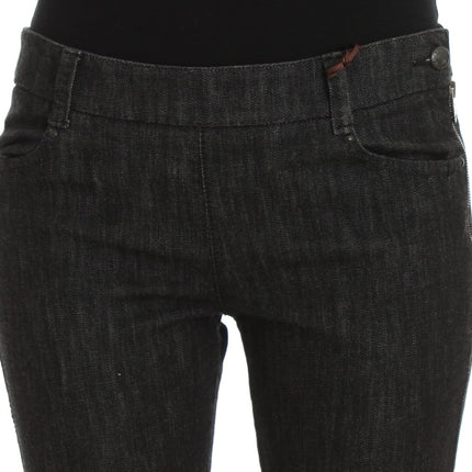 Ermanno Scervino Blue Cotton Slim Fit Denim Jeans