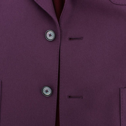 Dolce & Gabbana Purple Cashmere Slim Fit Blazer Jacket