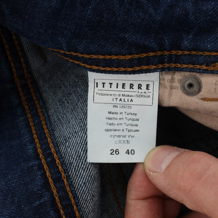 John Galliano Blue Wash Cotton Blend Slim Fit Bootcut Jeans