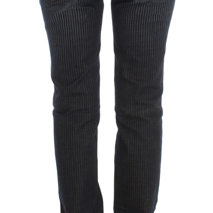 John Galliano Blue Wash Cotton Blend Slim Fit Bootcut Jeans