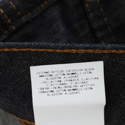 John Galliano Blue Wash Cotton Blend Slim Fit Bootcut Jeans