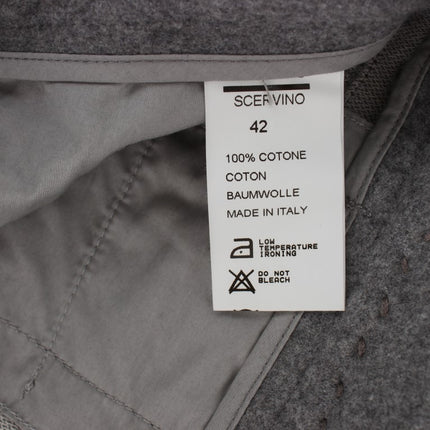 Ermanno Scervino Gray Cotton Slim Fit Casual Bootcut Pants