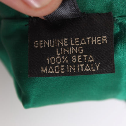 Dolce & Gabbana Green Leather Xiangao Fur Elbow Gloves