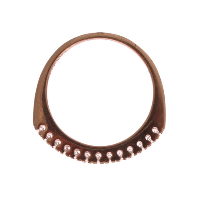 Nialaya Red Gold 925 Silver Ring