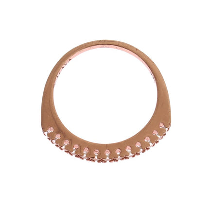 Nialaya Red Gold 925 Silver Ring