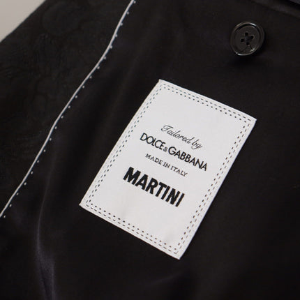 Dolce & Gabbana Black Polyester Formal 2 Piece MARTINI Suit