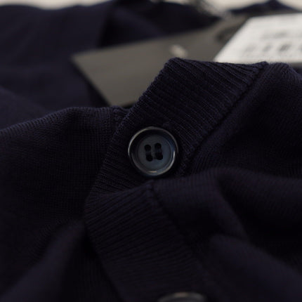 Dolce & Gabbana Blue Wool STAFF Down Cardigan Sweater