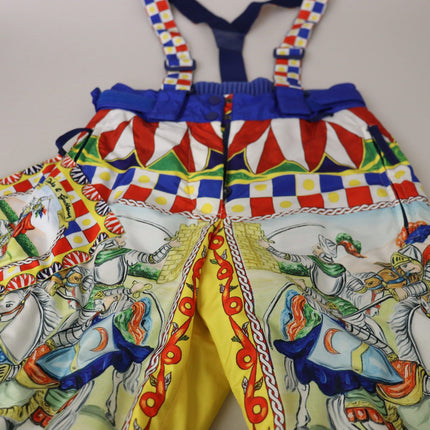 Dolce & Gabbana Multicolor Printed Snow Trouser Pants