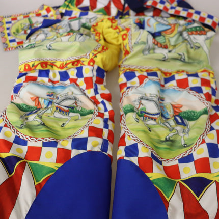Dolce & Gabbana Multicolor Printed Snow Trouser Pants