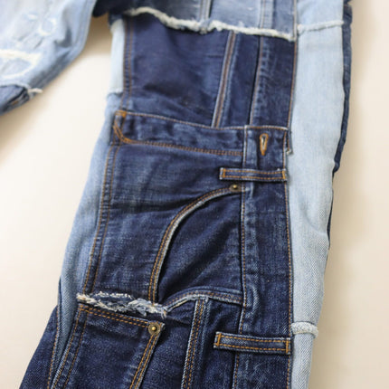 Dolce & Gabbana Multicolor Patchwork High Waist Denim Jeans