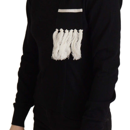 Dolce & Gabbana Black Cashmere Turtleneck Pullover Sweater