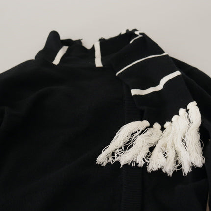Dolce & Gabbana Black Cashmere Turtleneck Pullover Sweater