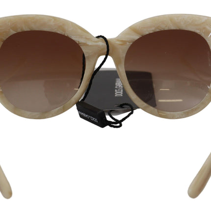 Dolce & Gabbana Beige Acetate Full Rim Brown Lense DG4294 Sunglasses