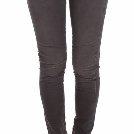 Ermanno Scervino Gray Slim Jeans Denim Pants Skinny Leg Stretch