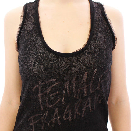 Ermanno Scervino Black Lace Lined Stretch Mini Dress