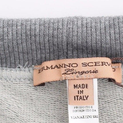 Ermanno Scervino Lingerie Gray Mini Shorts Sleepwear Hotpants
