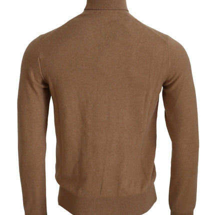 Dolce & Gabbana Beige Cashmere Turtleneck Pullover Sweater